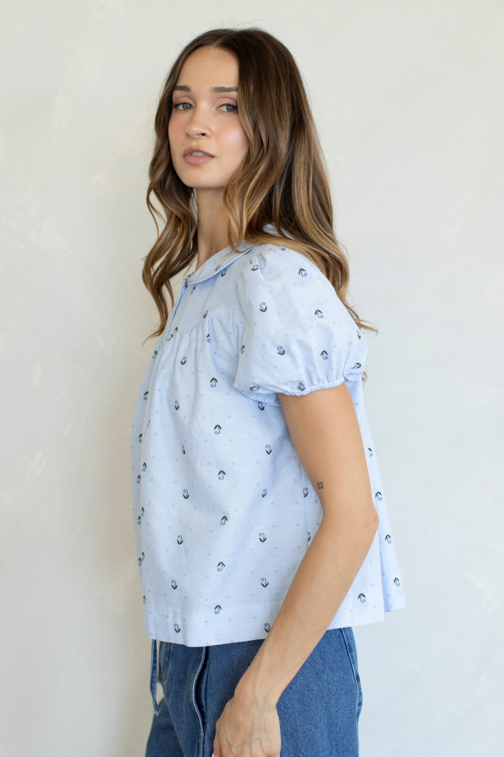lettie collared blouse