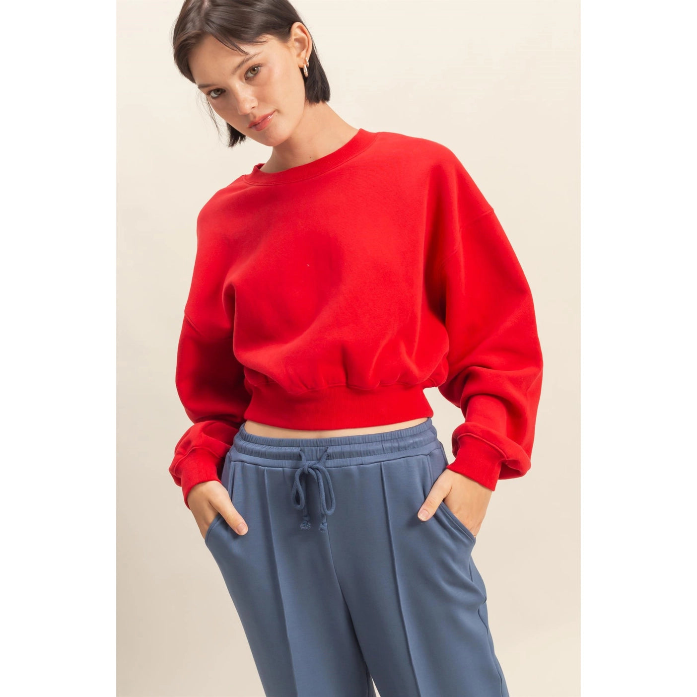 daphne cropped crewneck