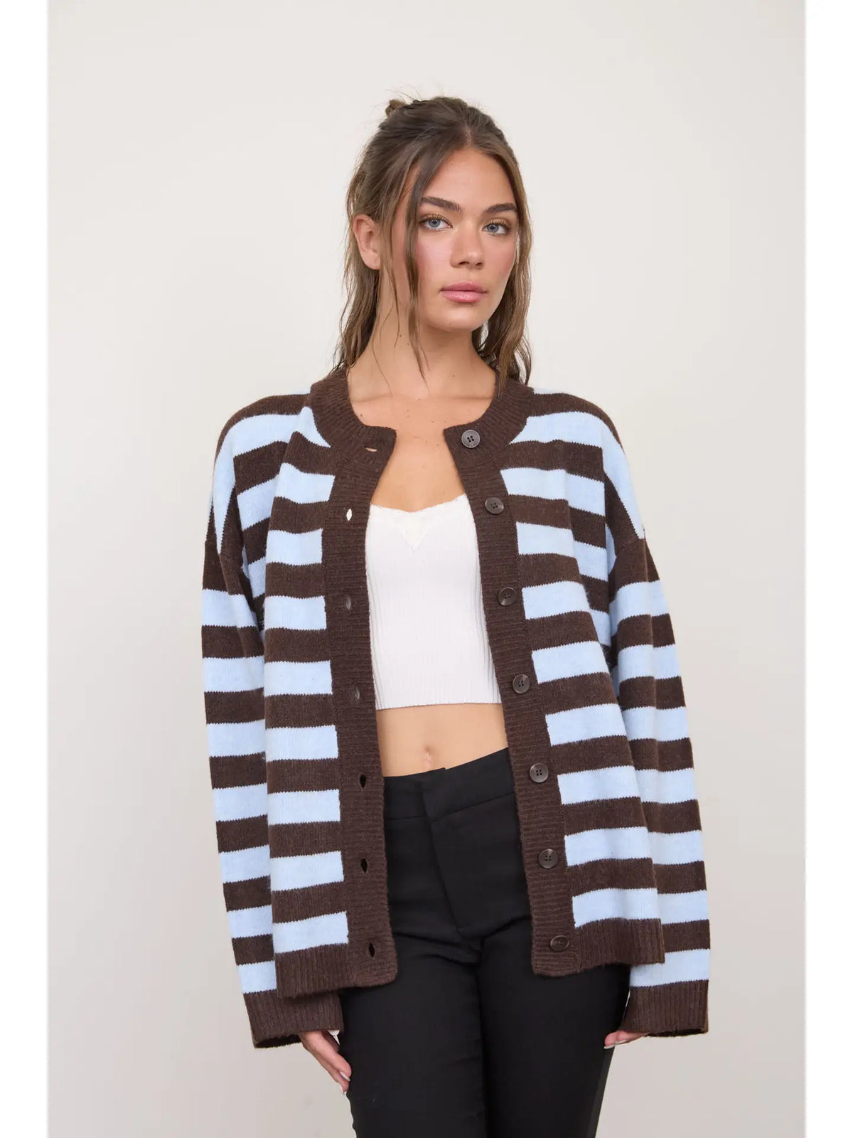 juliette striped cardigan