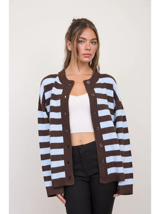 juliette striped cardigan
