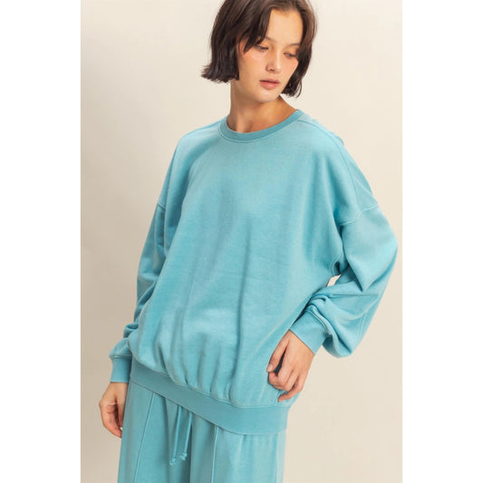 miley oversized crewneck