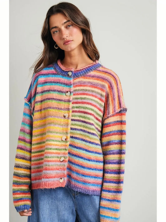 rainbow road cardigan