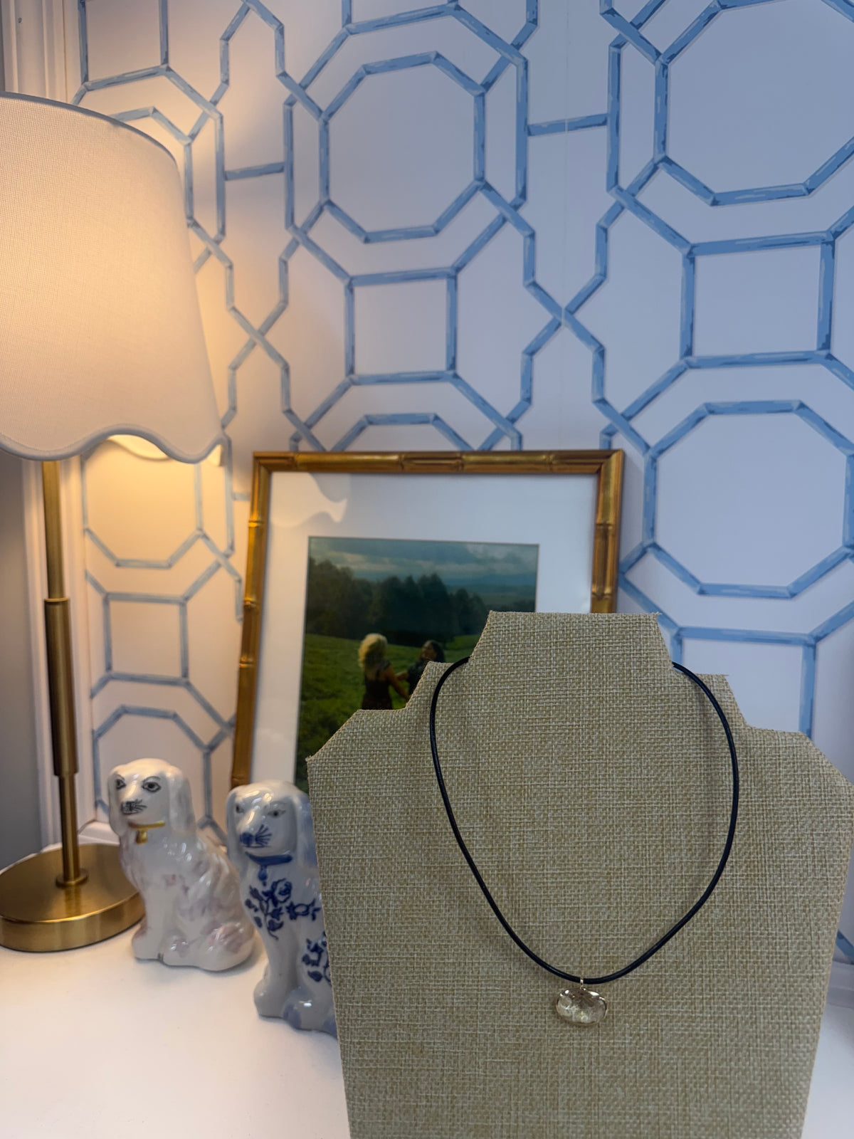 gemstone cord necklace
