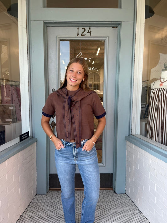 harlow tie sweater