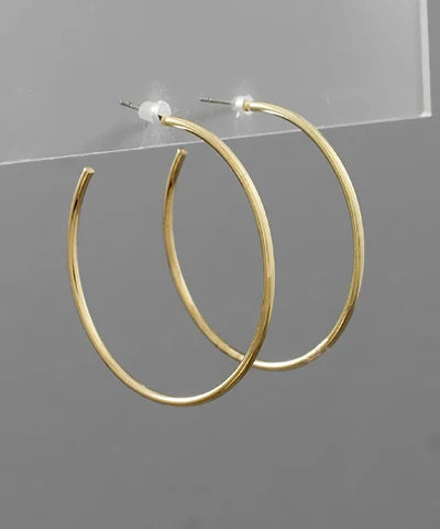 gold hoop earrings