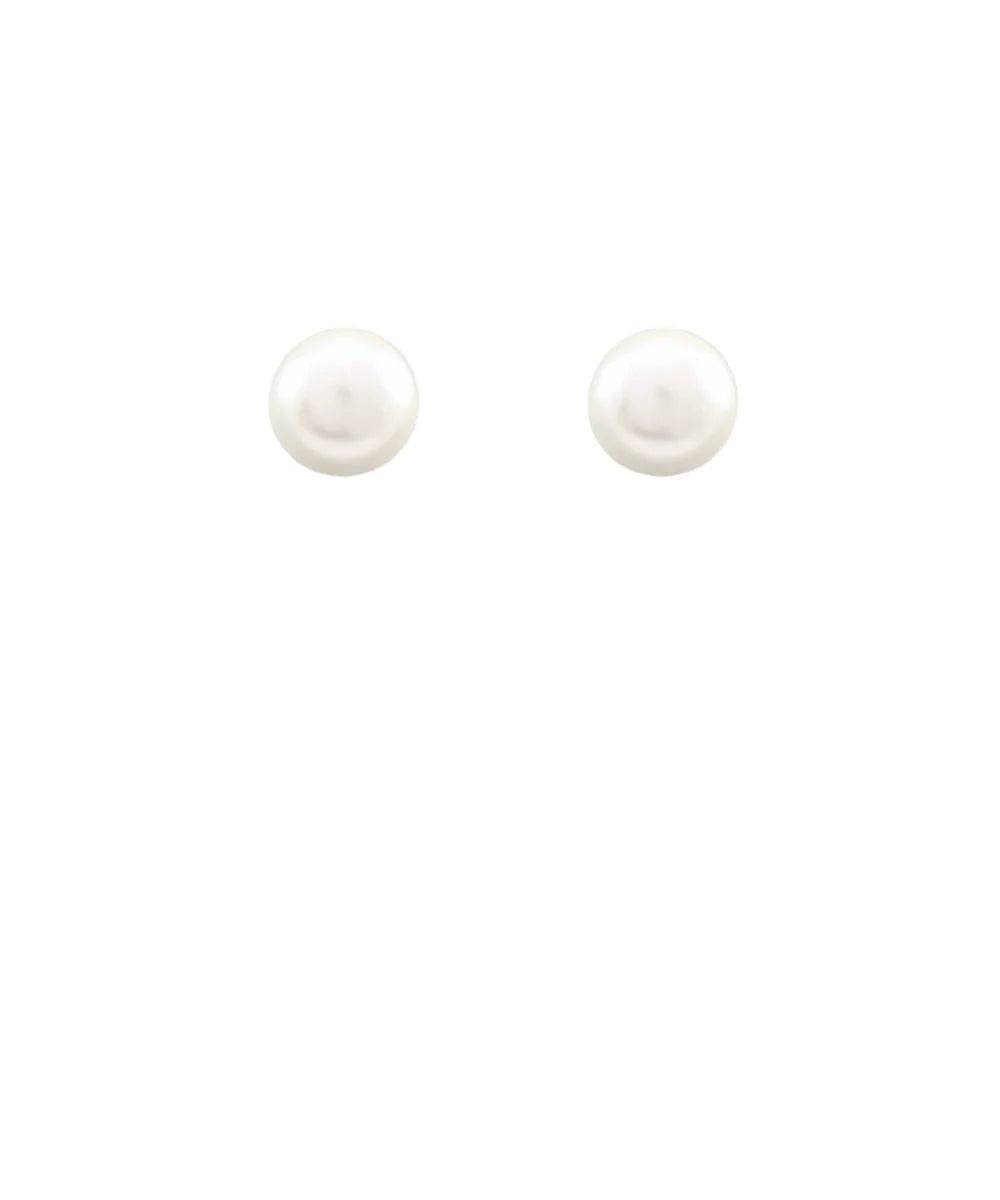 flat back pearl earring
