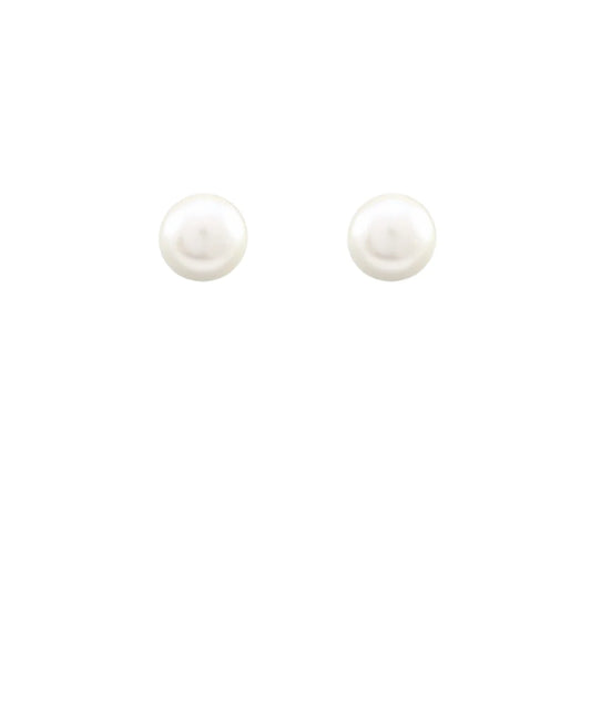 flat back pearl earring