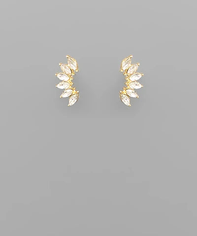 marquise studs
