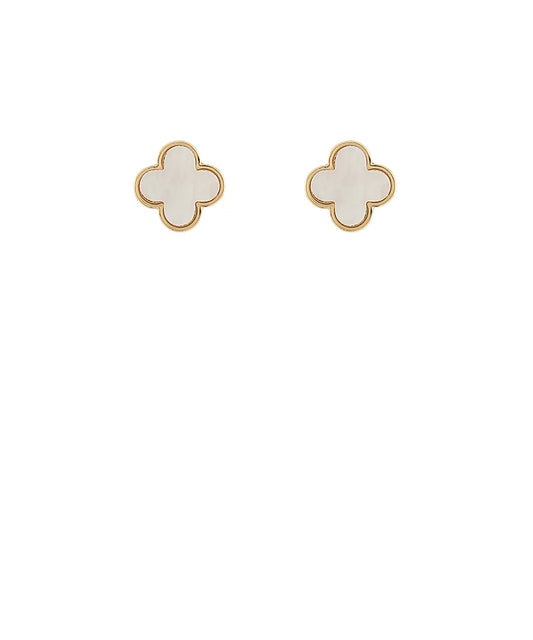 clover MOP stud earrings