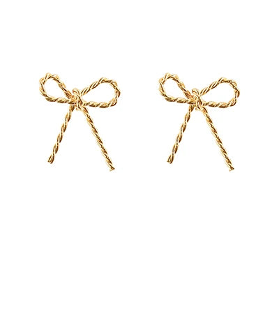 bow twist earring