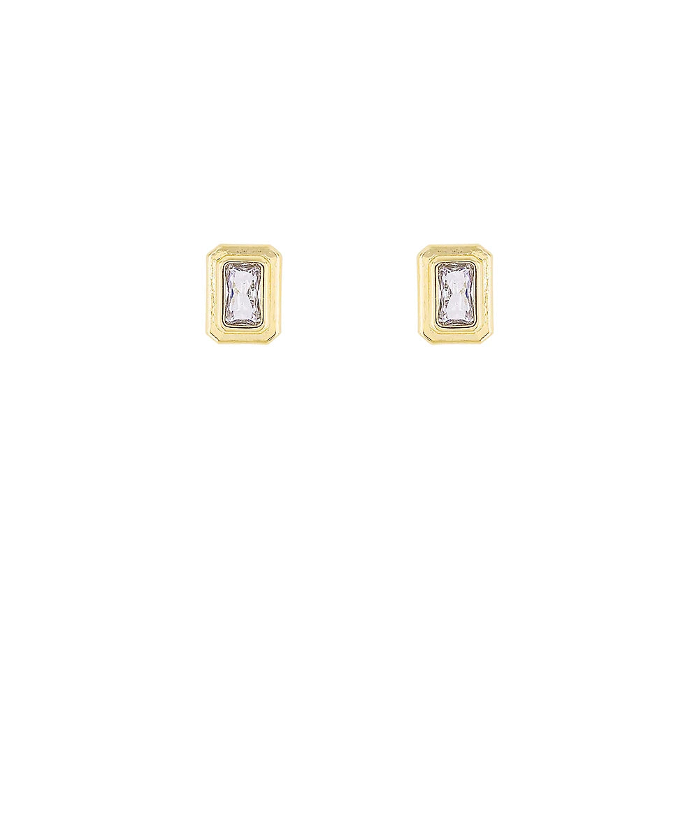 cz baguette studs