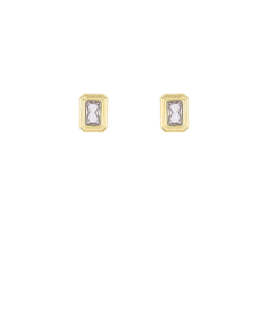 cz baguette studs