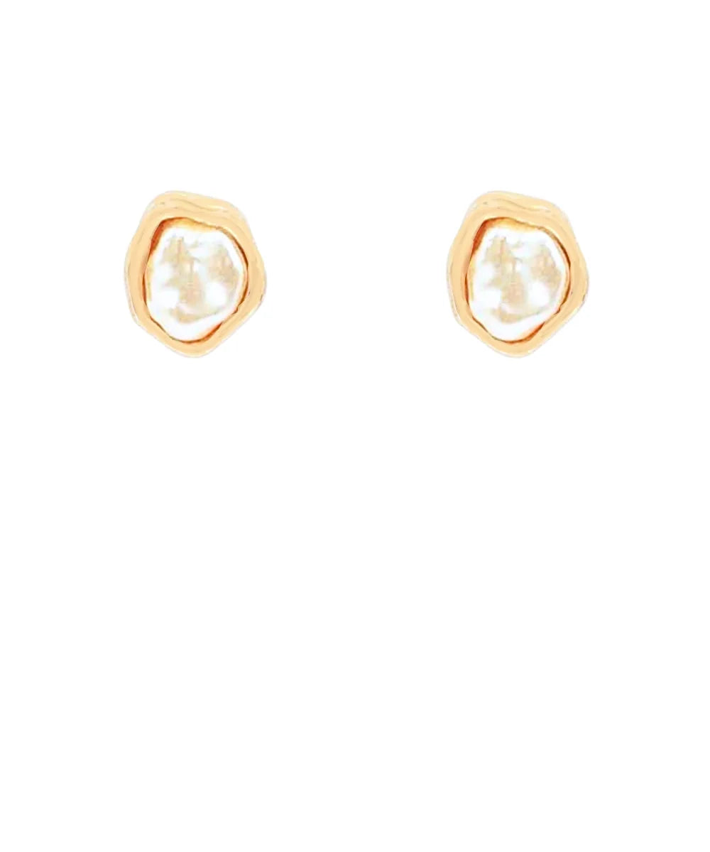 baroque pearl studs