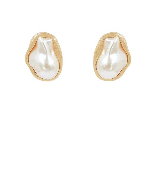 baroque pearl earrings