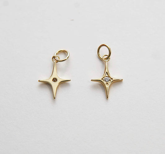 gold starburst charm