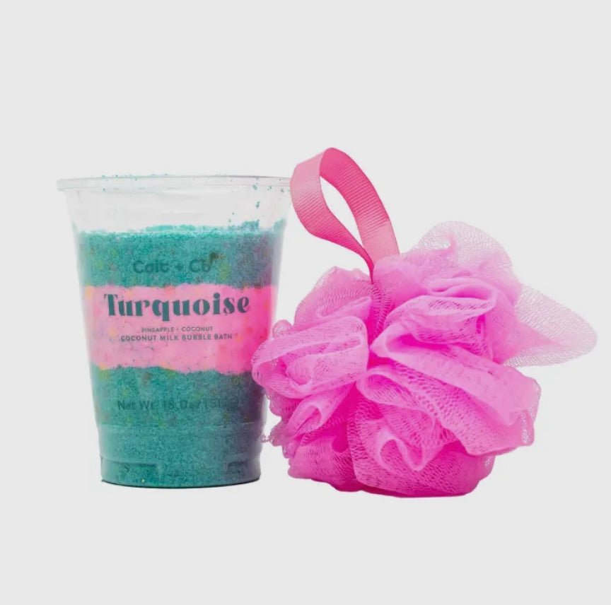turquoise milkshake cup