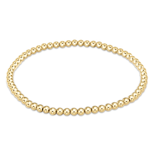 classic gold 3mm bracelet