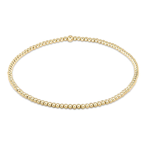 classic gold 2mm bracelet