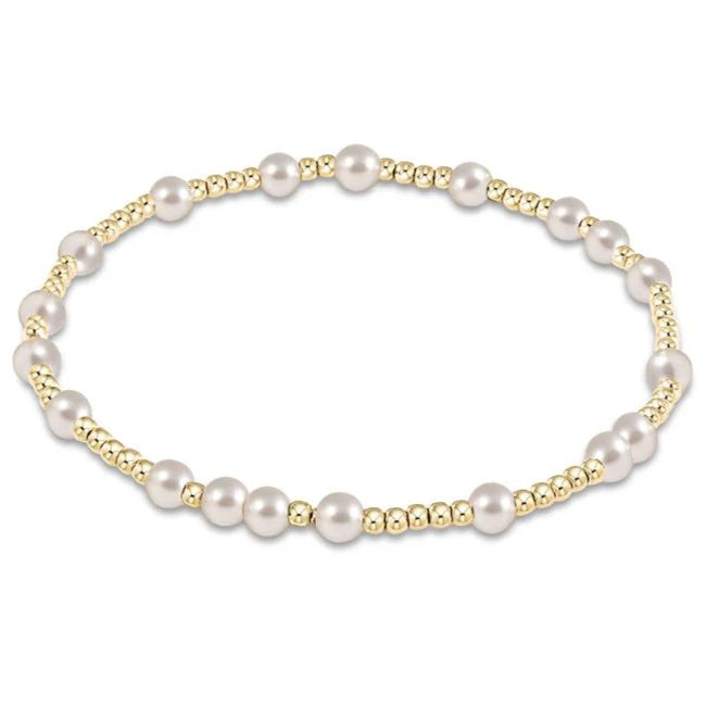 hope unwritten pearl 4mm bracelet