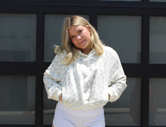 aspen floral hoodie