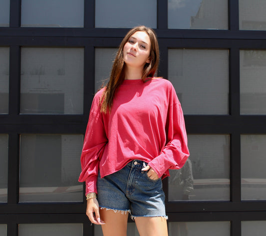 drew oversized tee