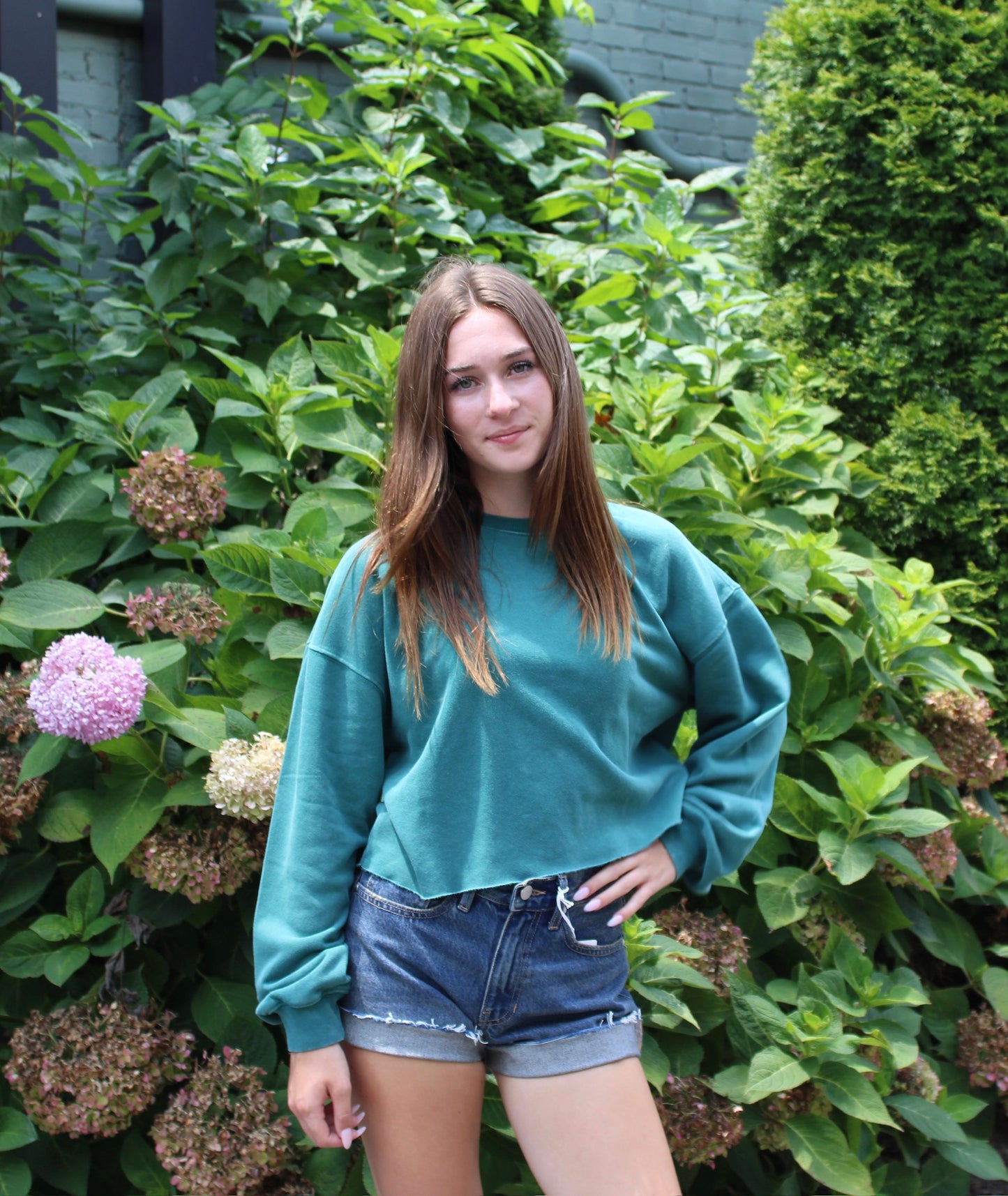 elaine cropped sweatshirt