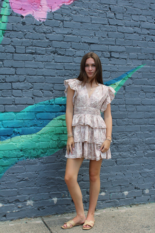 opal ruffle dress