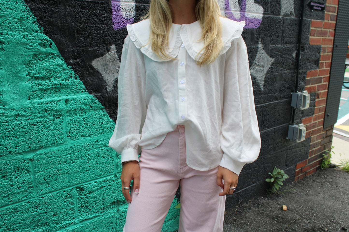 charlie collared blouse
