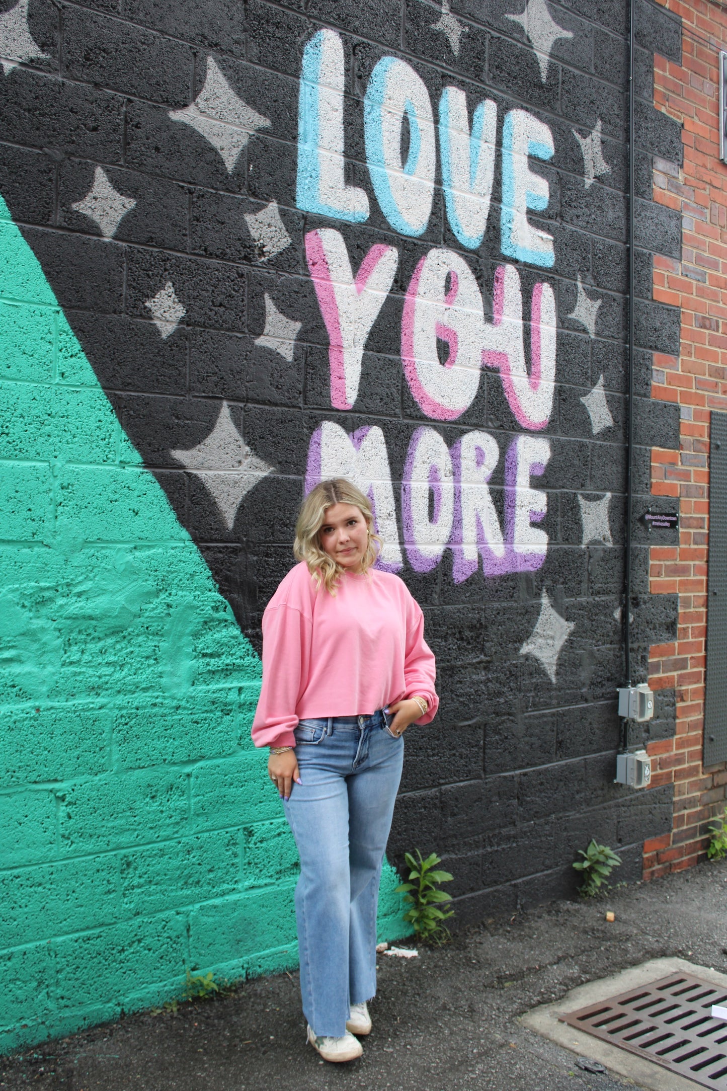 elaine cropped sweatshirt