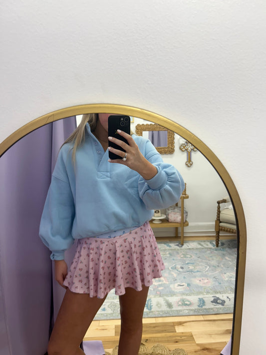 elouise floral mini skirt