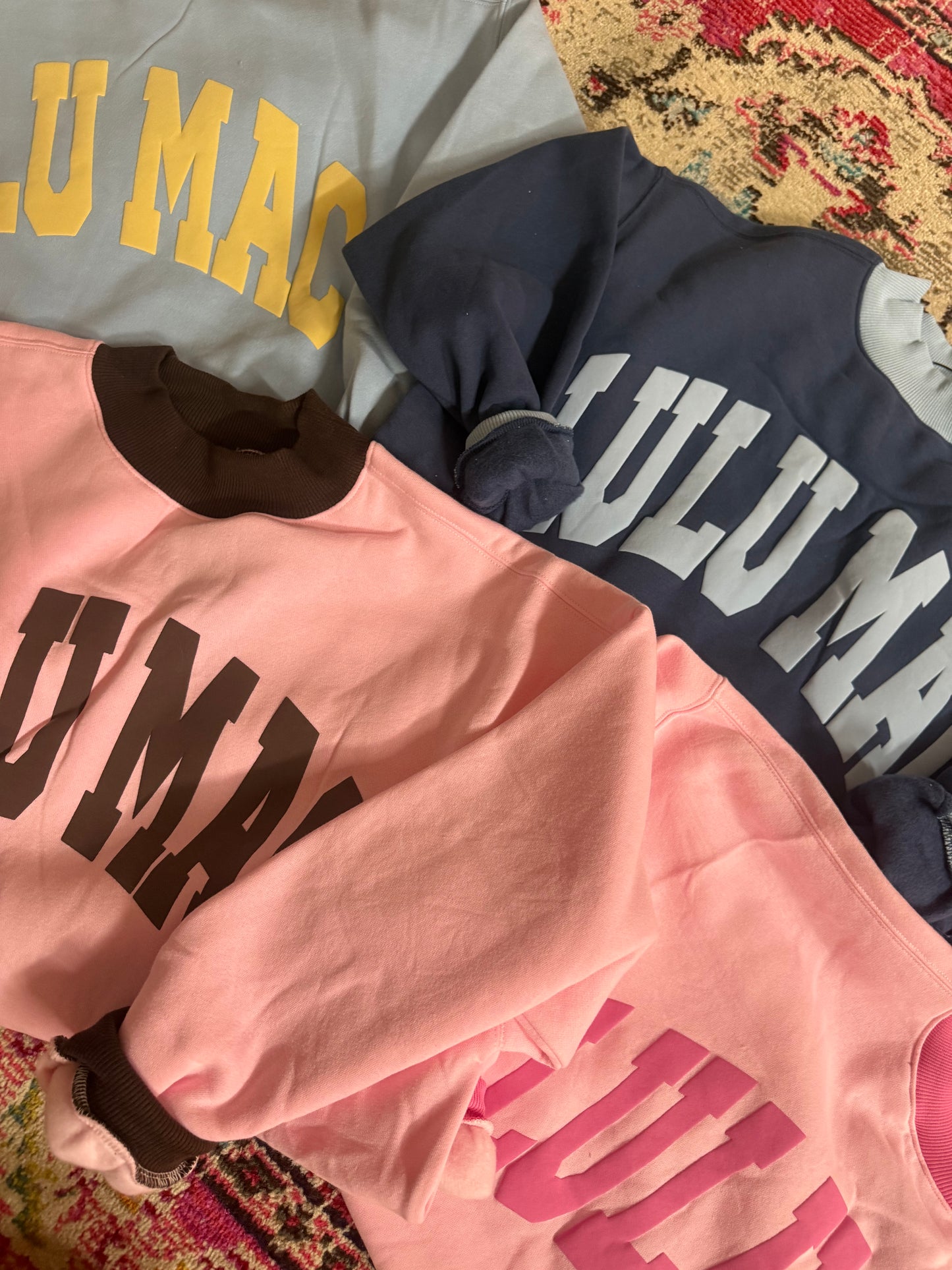 lulu mac puff mockneck sweatshirt