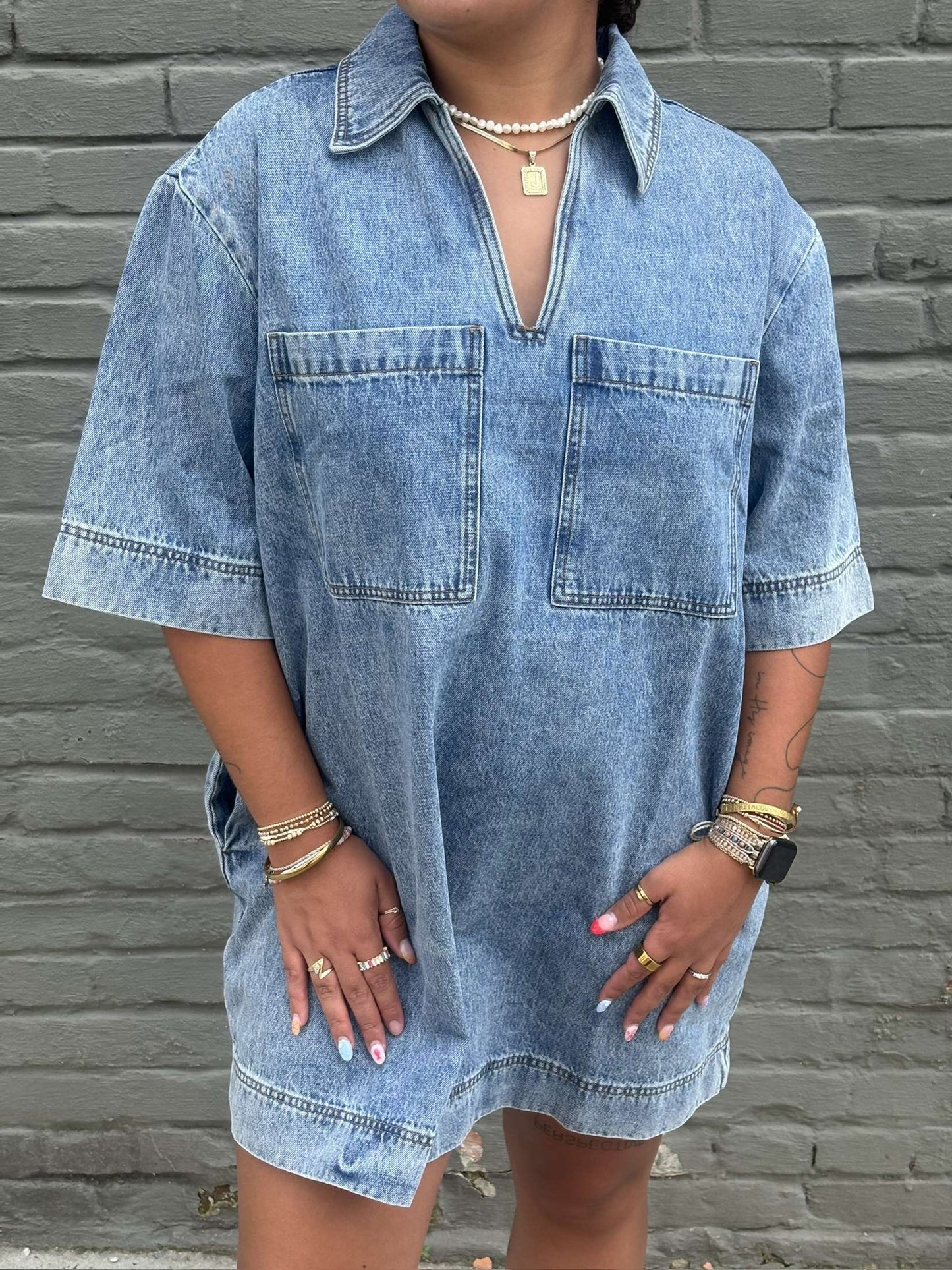 margo denim dress