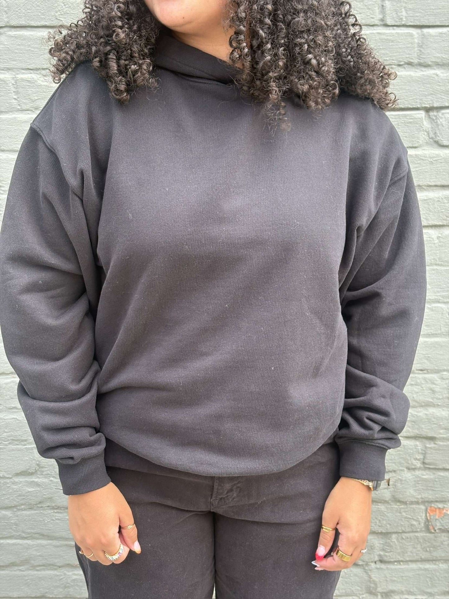 black hoodie