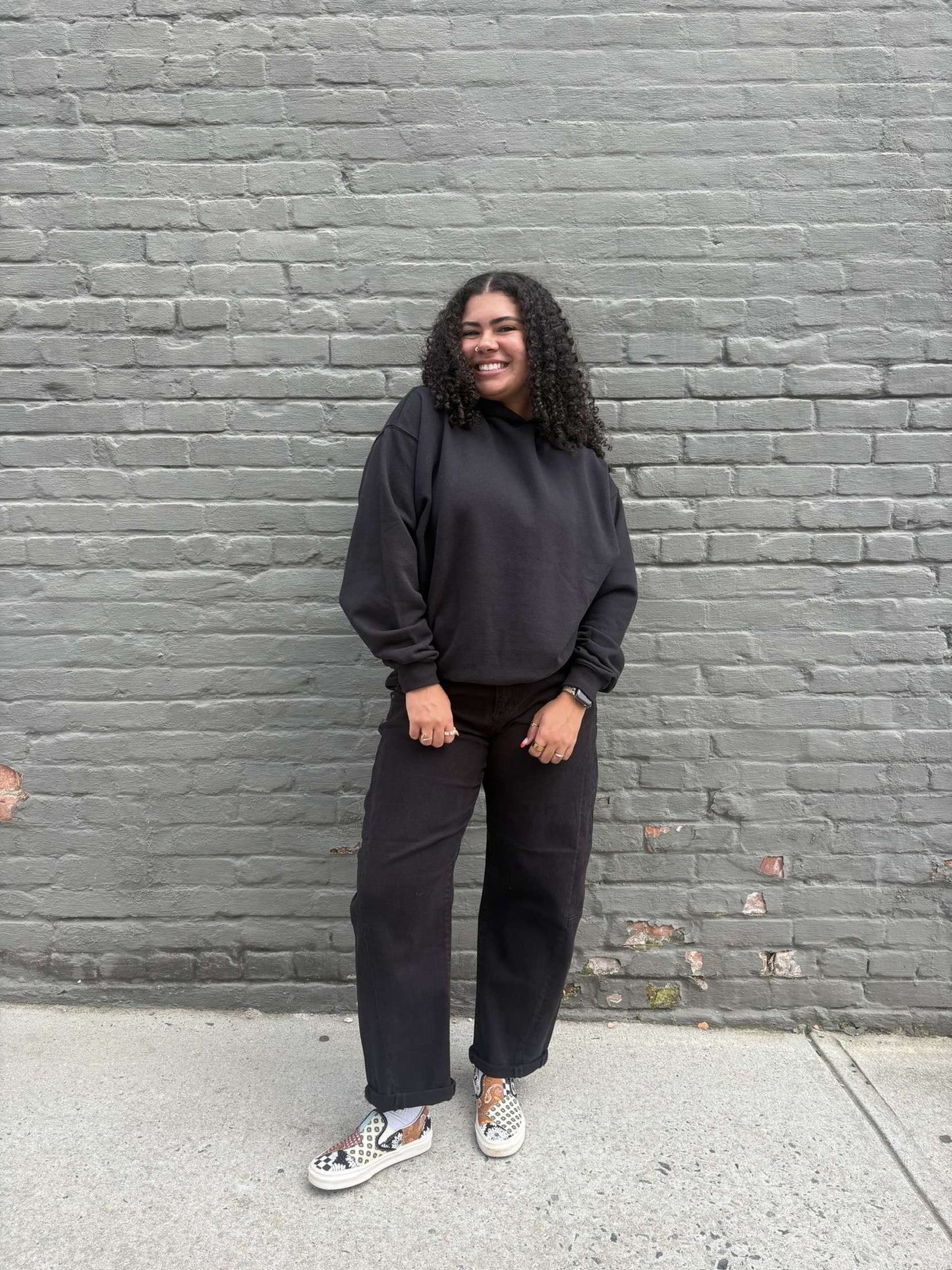 black hoodie