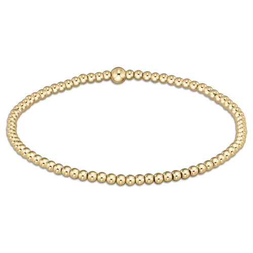 classic gold 2.5mm bracelet