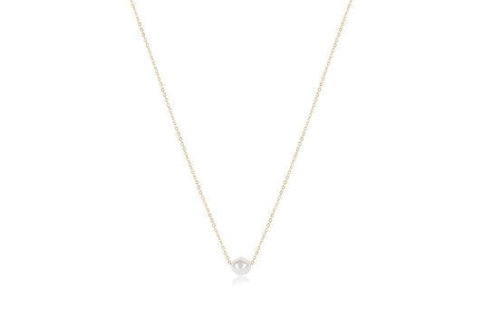 16" necklace gold- admire pearl