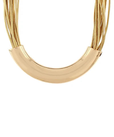 gold tube necklace