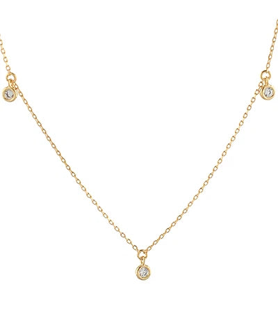 diamond multi pendent necklace
