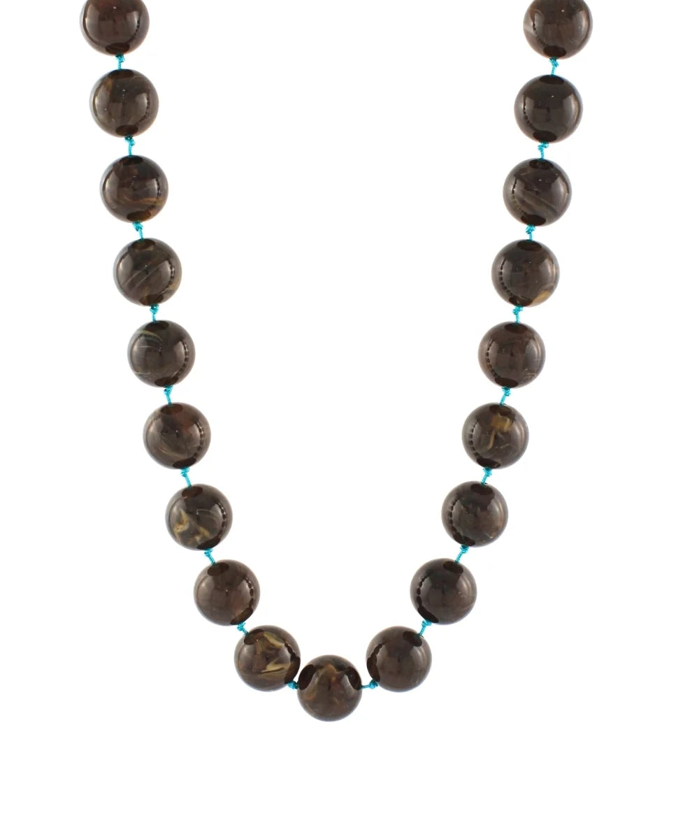 beaded knot necklace