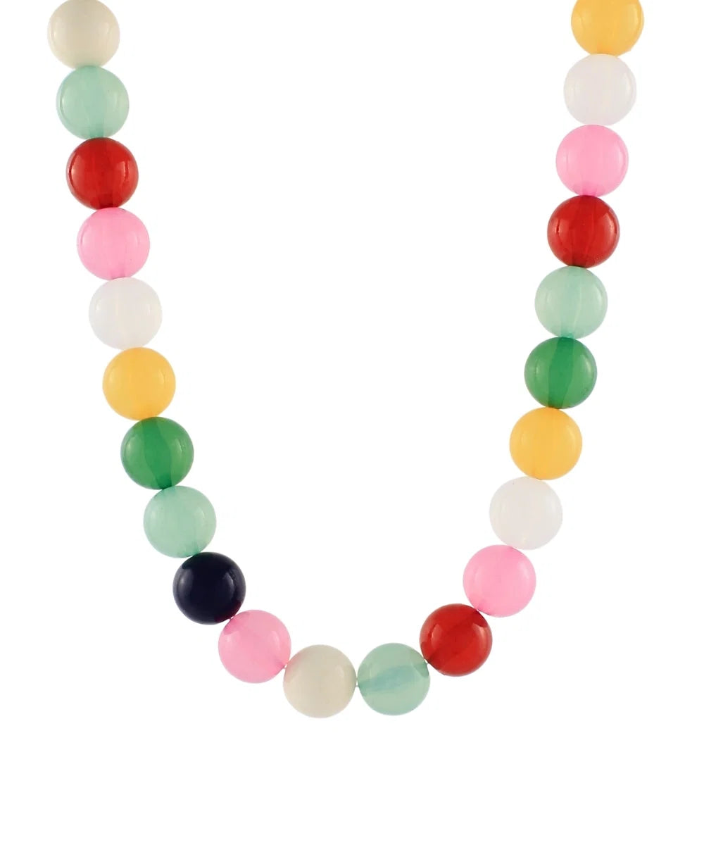 multicolor bead necklace