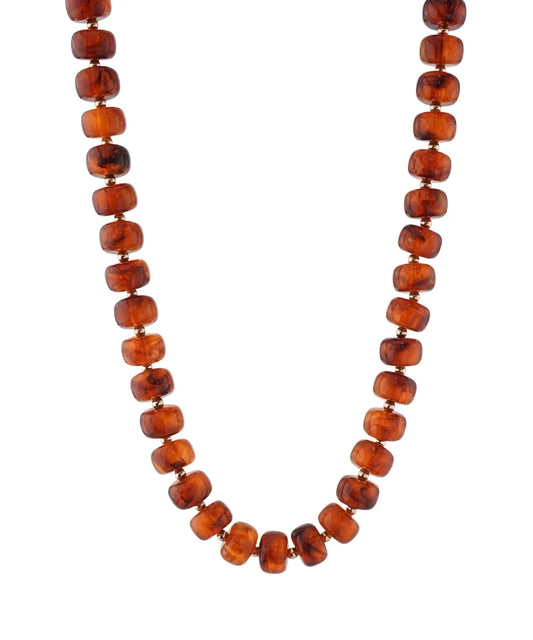 rondelle beaded necklace