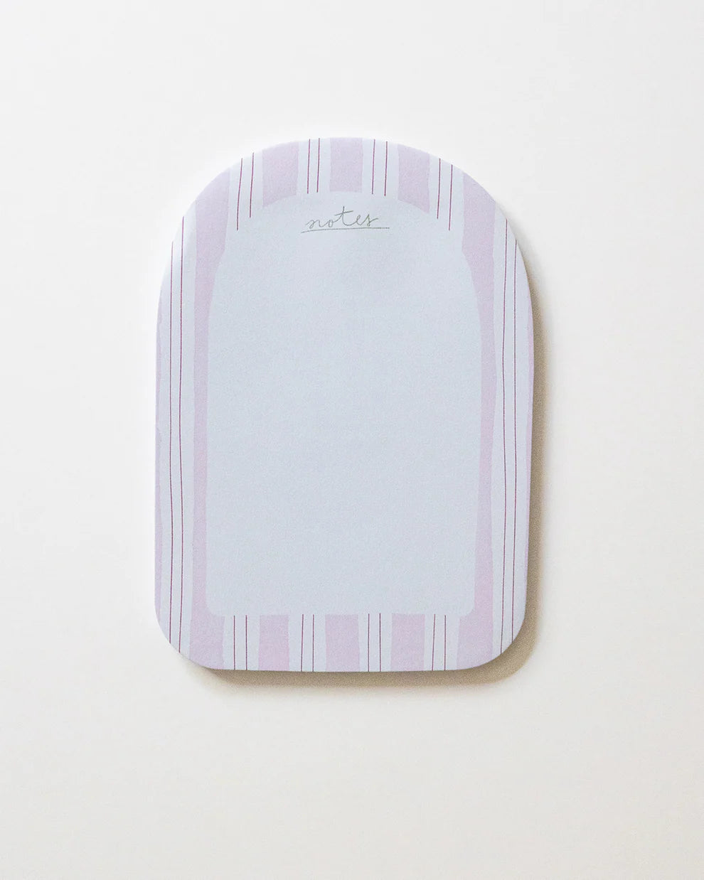 pink stripes notepad