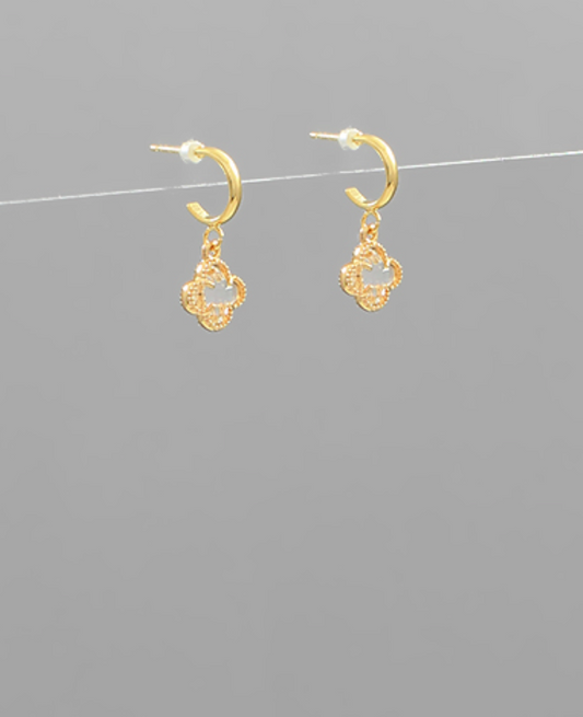 clover dangle earrings