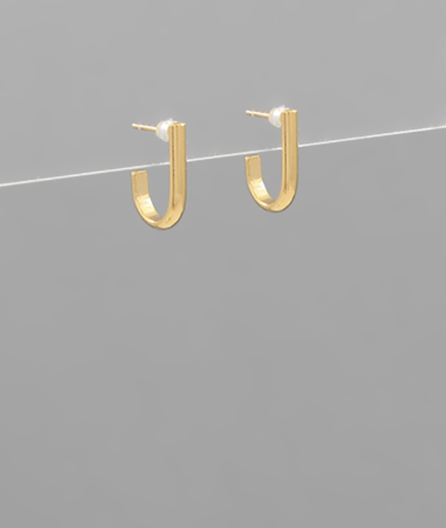 gold oval hoops