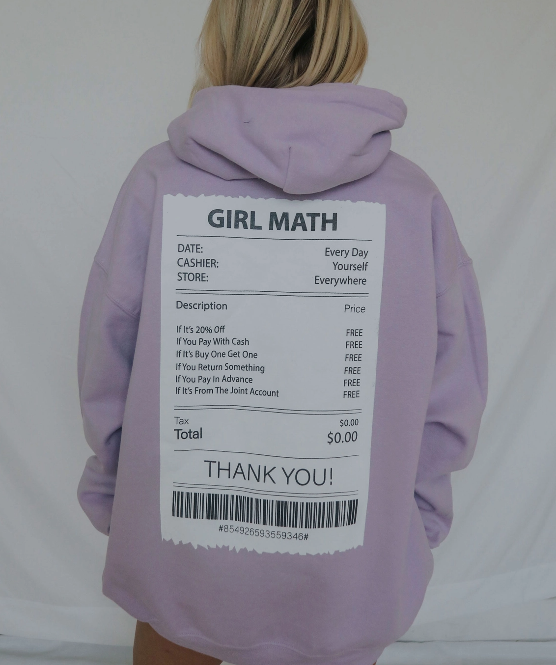 girl math hoodie