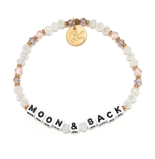 moon and back beaded bracelet