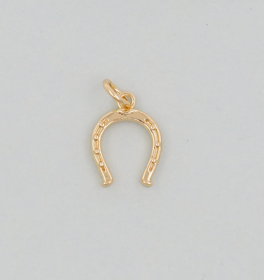 gold horseshoe charm
