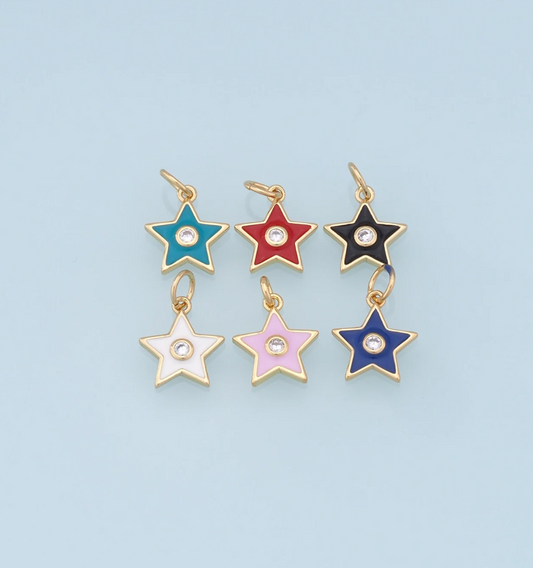 mini star charms