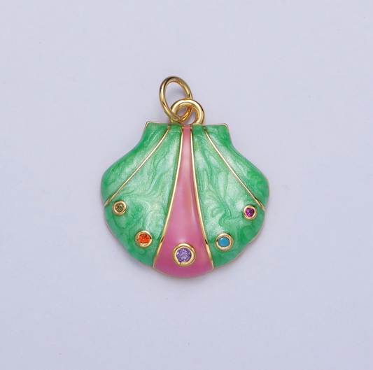 mermaid shell charm