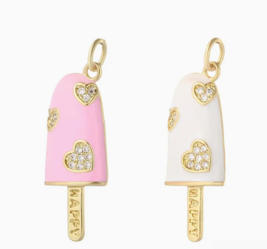 pink ice cream charm